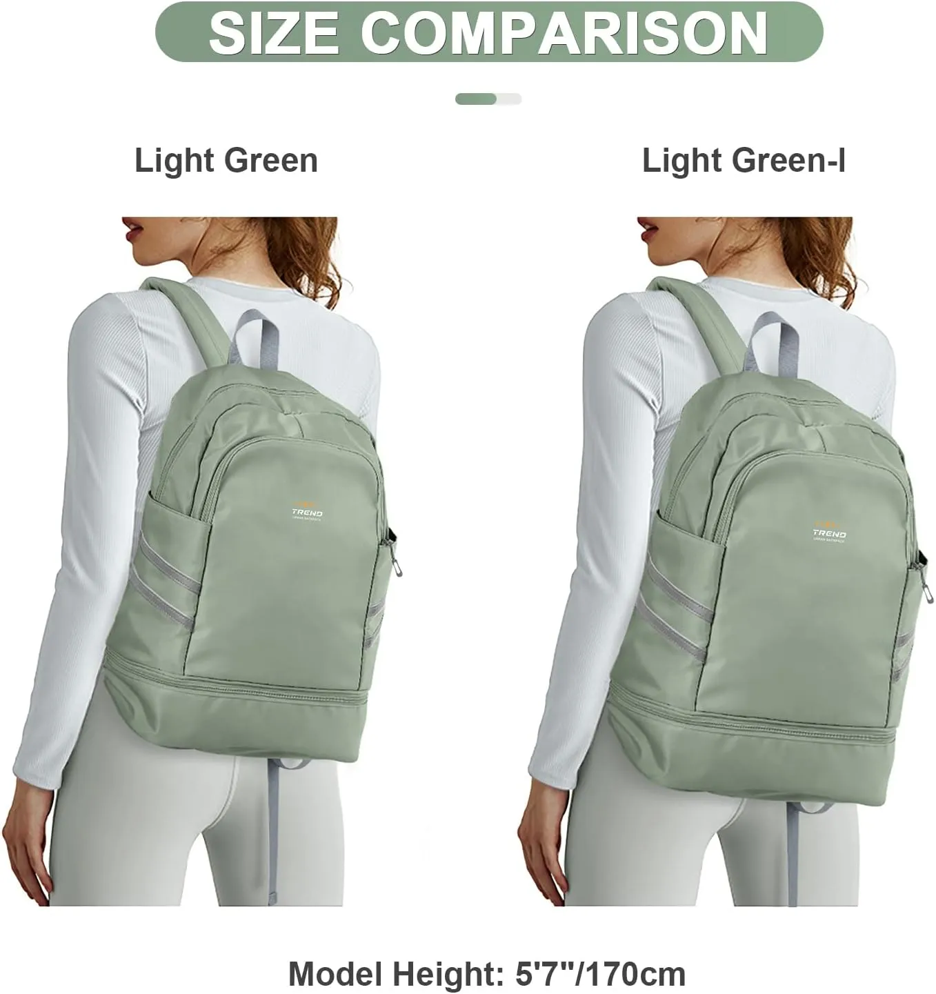 Coofay Gym Backpack for Women - Waterproof, Lightweight, Sports Travel Gym Bag with Shoe Compartment