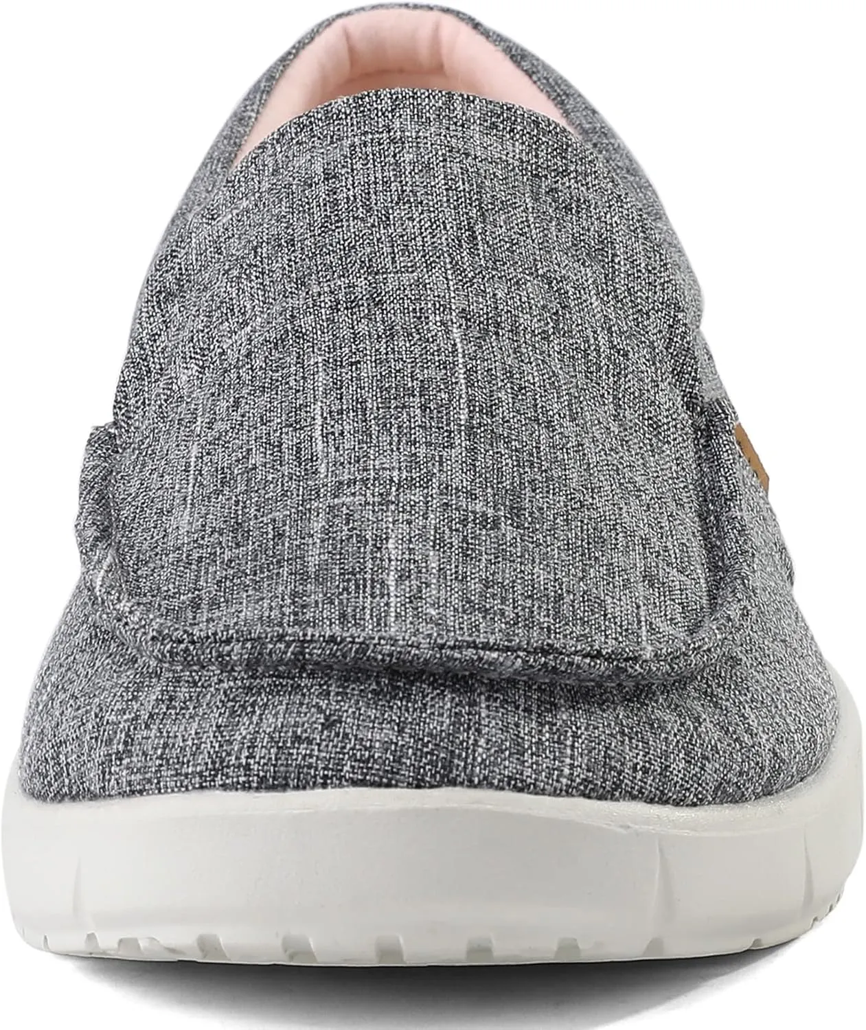 COOJOY Women's Casual Lightweight Stretch Boat Canvas Slip on Shoes Breathable