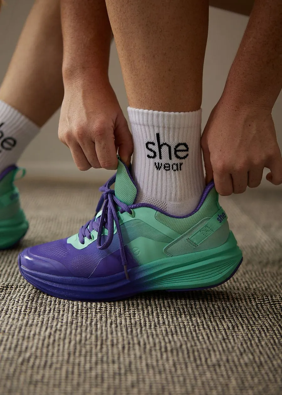 Cooldry performance quarter crew socks
