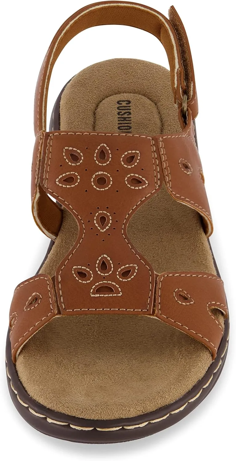 CUSHIONAIRE Women's Briar comfort sandal  Comfort Foam