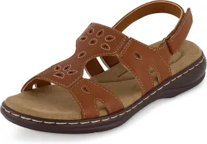 CUSHIONAIRE Women's Briar comfort sandal  Comfort Foam