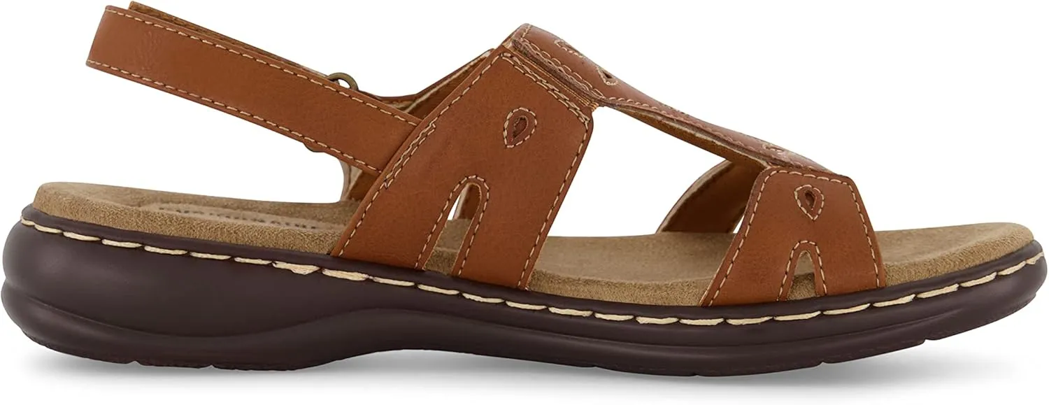 CUSHIONAIRE Women's Briar comfort sandal  Comfort Foam