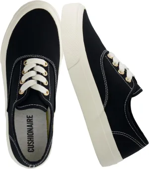 CUSHIONAIRE Women’s Freshman Canvas Lace-Up Sneaker with Memory Foam, Wide Widths Available | Casual Walking Shoes, Lightweight & Comfortable