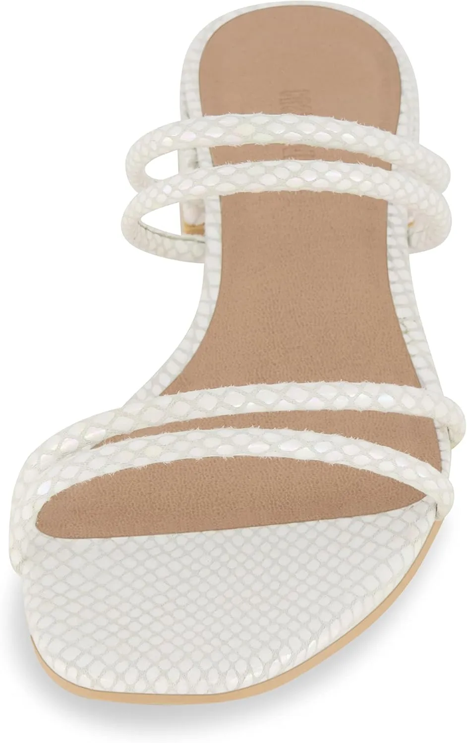 CUSHIONAIRE Women's Nora low block heel sandal  Memory Foam