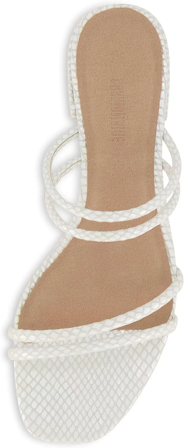 CUSHIONAIRE Women's Nora low block heel sandal  Memory Foam