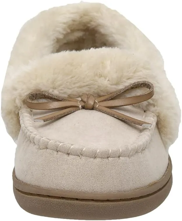 CUSHIONAIRE Women's Sierra Moccasin Slipper  Memory Foam
