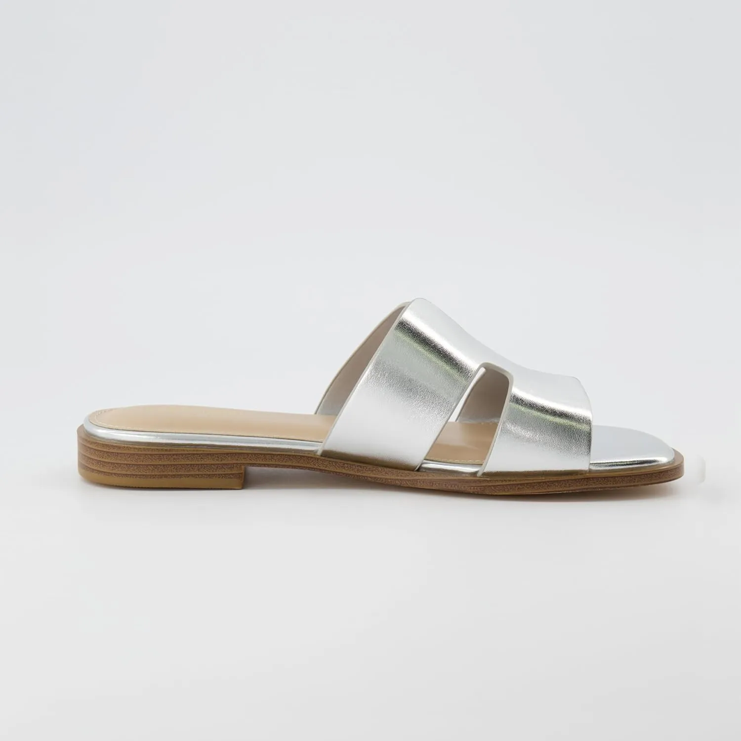 CUSHIONAIRE Women's Voyage slide sandal  Memory Foam, Wide Widths Available