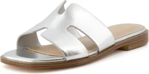 CUSHIONAIRE Women's Voyage slide sandal  Memory Foam, Wide Widths Available