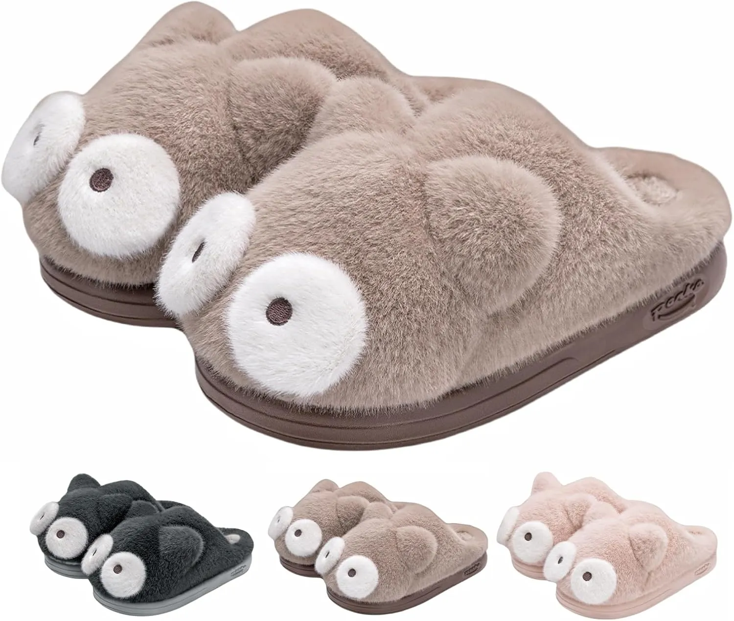 Cute Cat Slippers - Kawaii Animal Fluffy, Plush Warm Cozy House Slippers for Women and Men