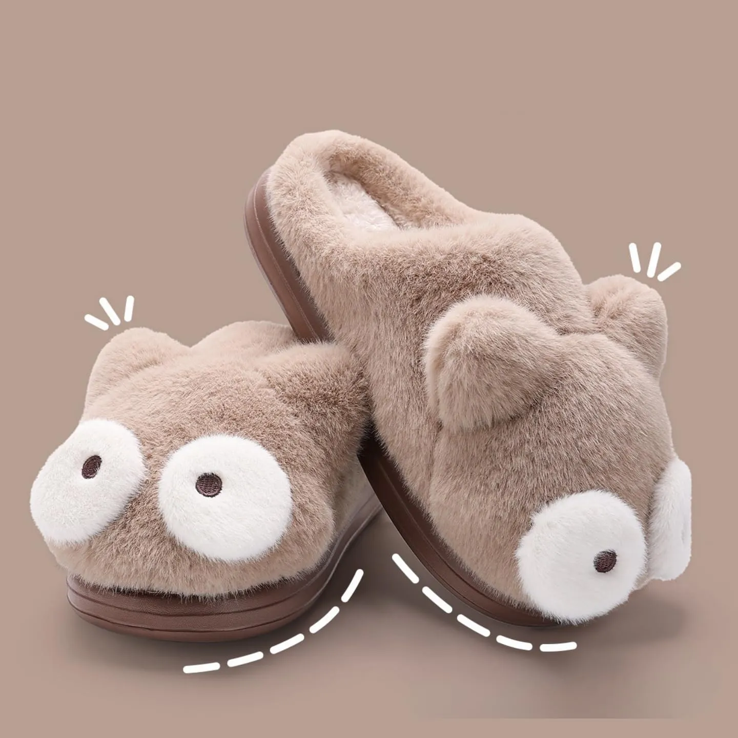 Cute Cat Slippers - Kawaii Animal Fluffy, Plush Warm Cozy House Slippers for Women and Men