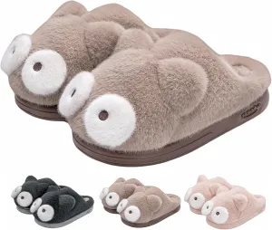 Cute Cat Slippers - Kawaii Animal Fluffy, Plush Warm Cozy House Slippers for Women and Men