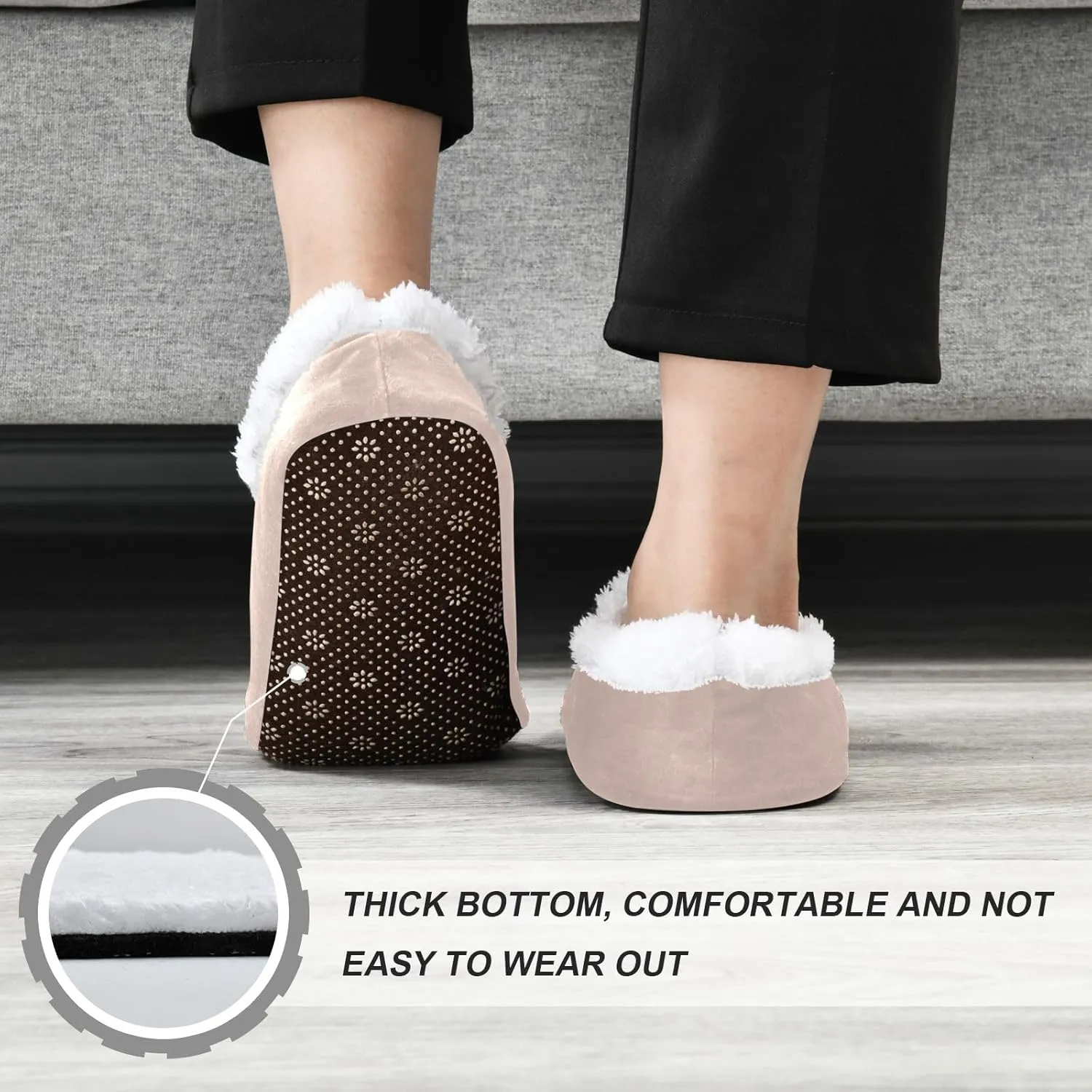 Cute Koala Bear Indoor House Slippers Spa Winter Slipper Home Slippers Soft Memory Foam Slipper Non Slip for Travel Hotel Bedroom Shoes M