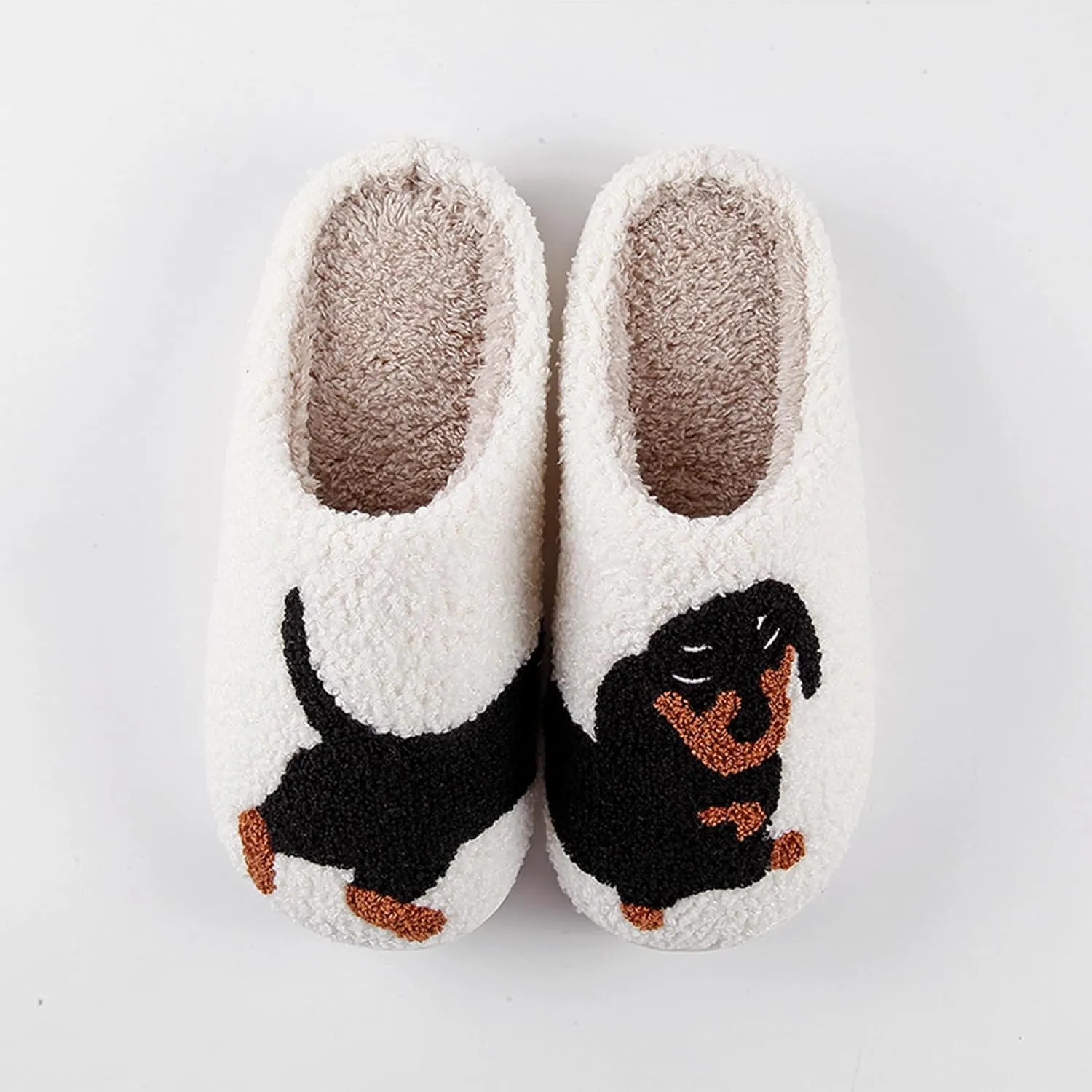 Dachshund Slippers for Women Chicken Slippers for Women Memory Foam Owl Slippers Cute Animal Dog Slipper Fluffy Shoes