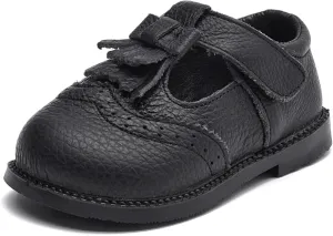 DADAWEN Toddler Girls Mary Jane Flats Dress Shoes Comfort Oxfords Wedding Church Party Dress Shoe School Uniform Shoes Loafer Flats