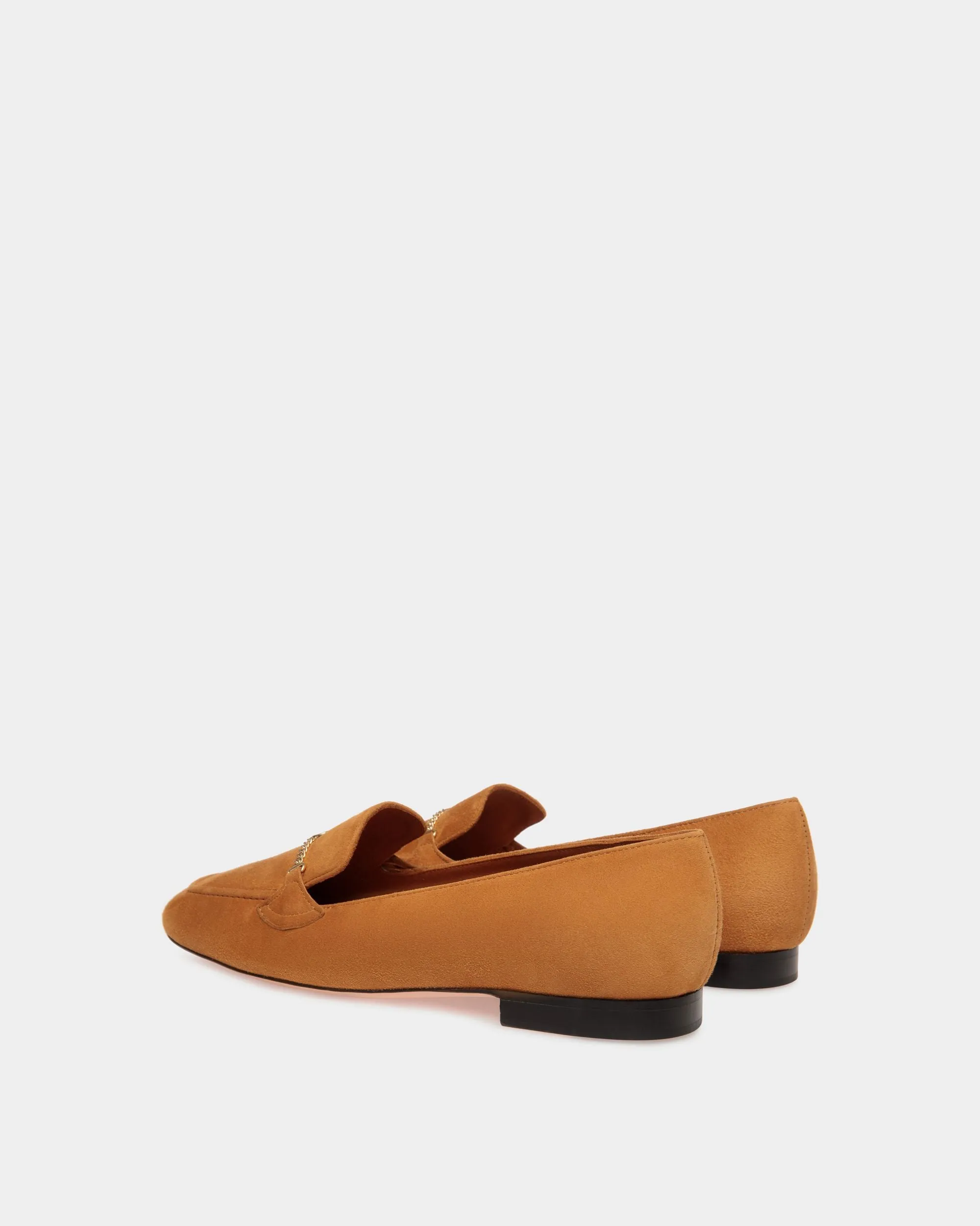 Daily Emblem Loafer in Brown Suede