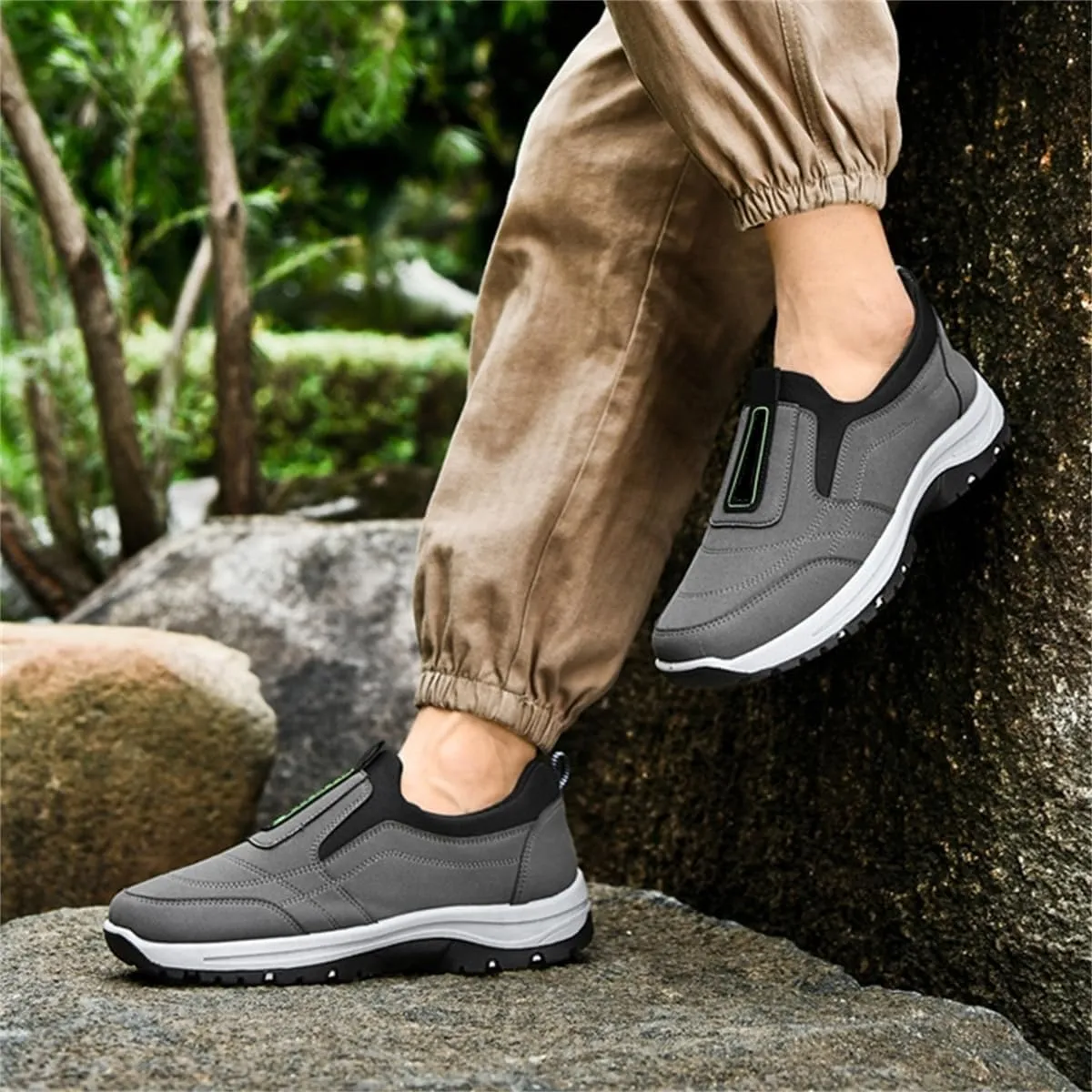 Daladder Walking Shoes,Men's Comfortable Waterproof Breathable Orthopedic Sneaker,Outdoor Lightweight Non Slip Hiking Loafers