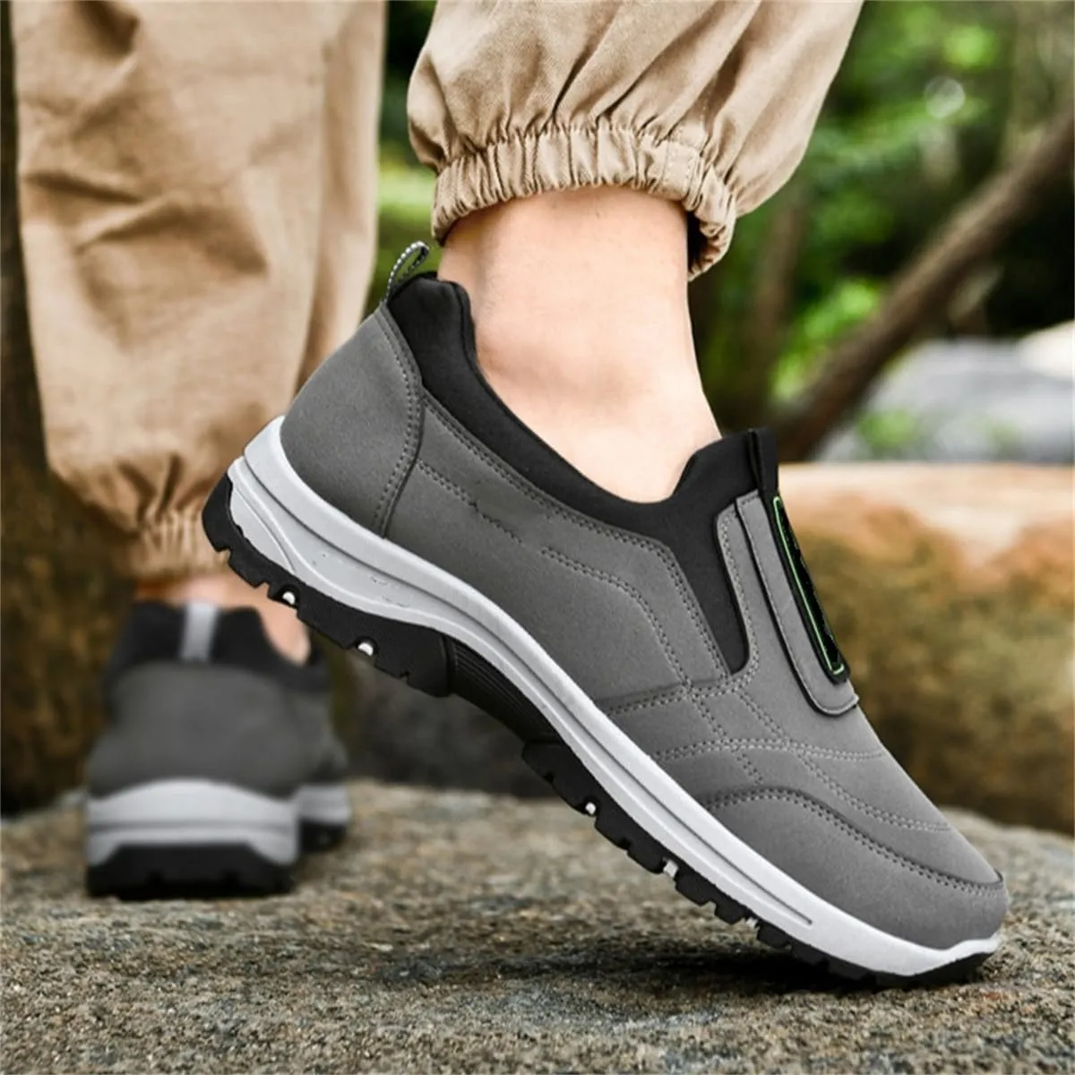 Daladder Walking Shoes,Men's Comfortable Waterproof Breathable Orthopedic Sneaker,Outdoor Lightweight Non Slip Hiking Loafers