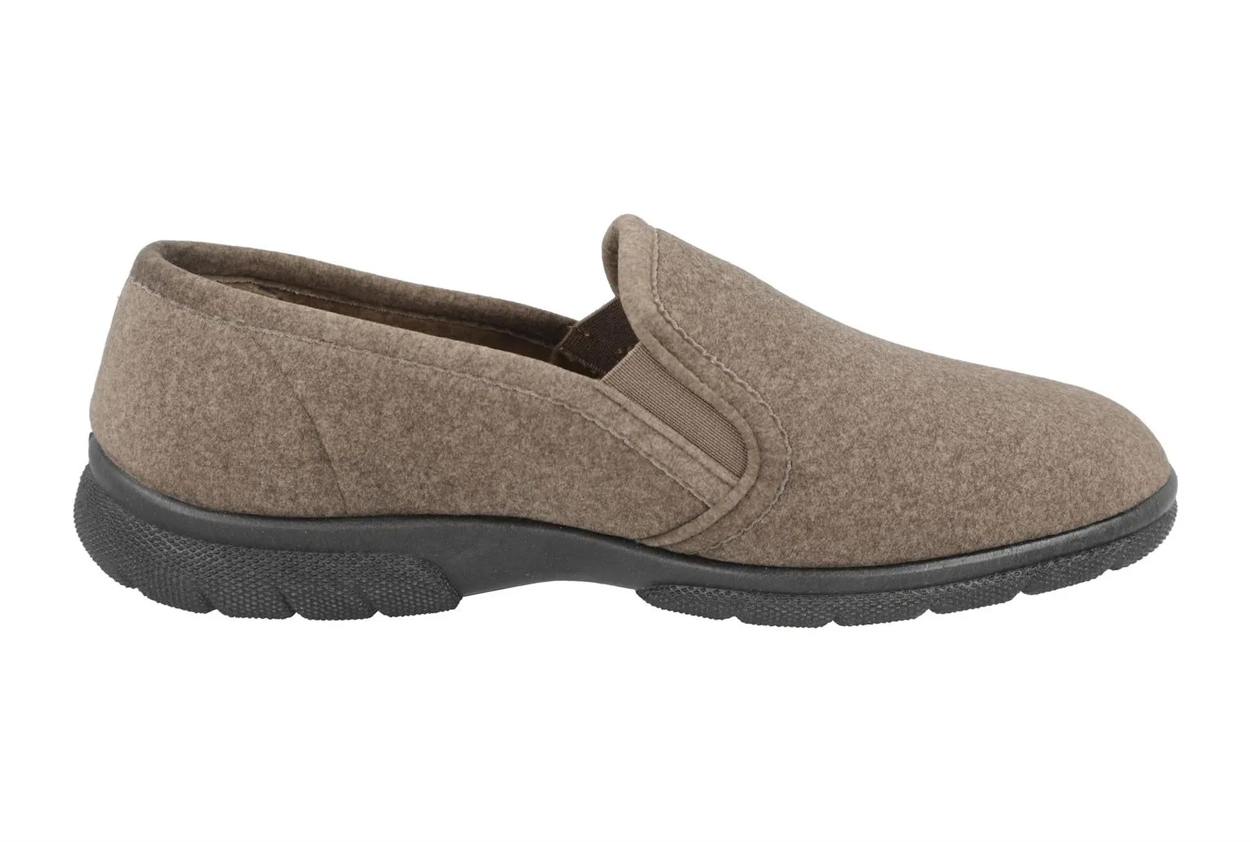 DB Shoes Men's 6V Fit Classic Loafer Shoes in Taupe, Sizes 6 to 12
