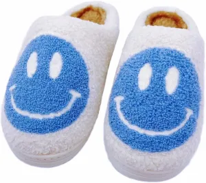 DCLTD Smile Face Slipper Women Slide Kids Fuzzy Slides with Soft Memory Foam Comfort Cotton Slip on Warm Slipper Anti-Slip Soft Sole Slippers for Kids Women Slip-in Men