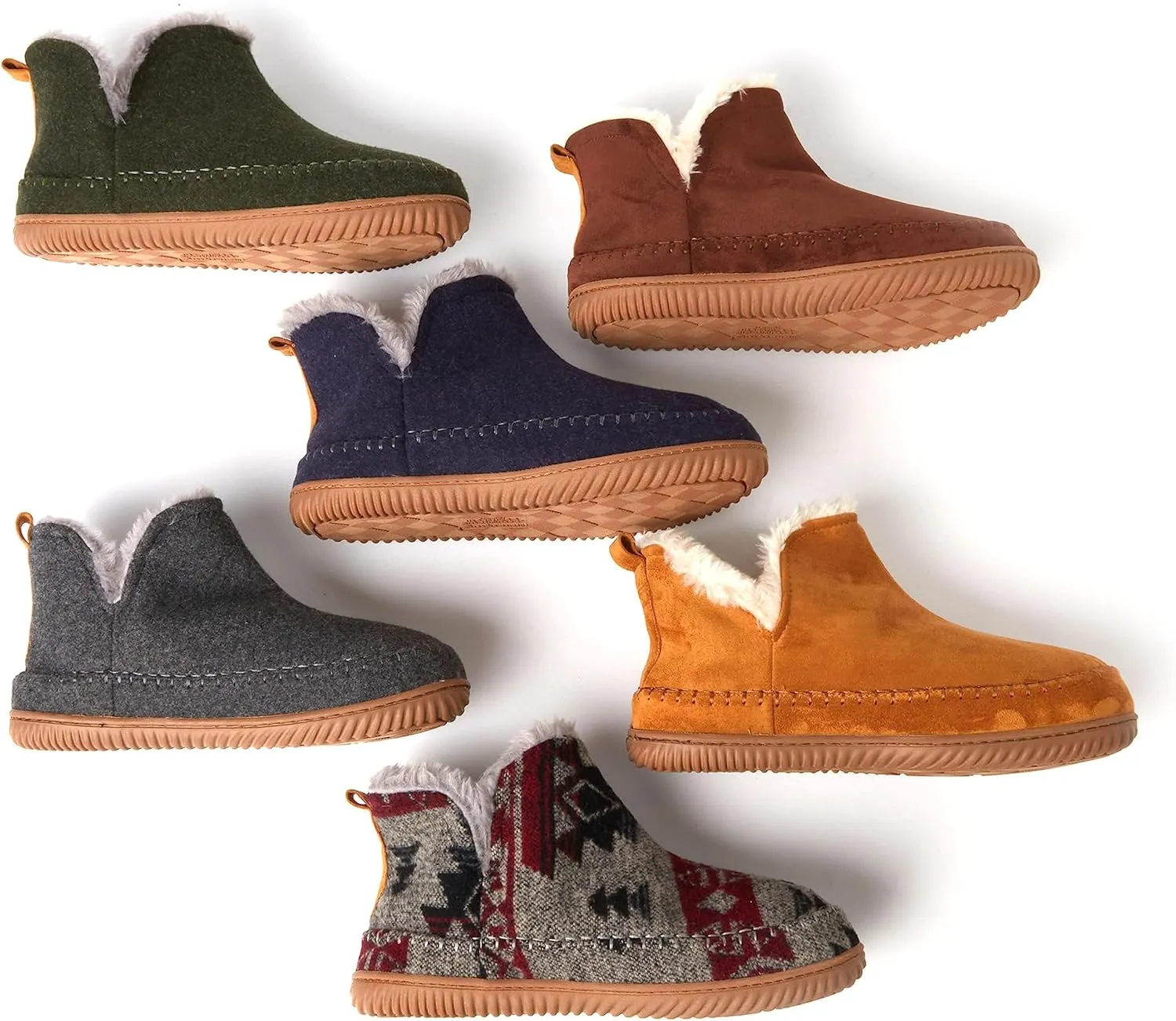 Dearfoams Men's Brixen Indoor/Outdoor Memory Foam Boot Alpine Camping Cozy Slipper House Shoe