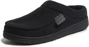 Dearfoams Mens Indoor/Outdoor Breathable Memory Foam Brendan Clog House Shoe Slipper with Wide Widths