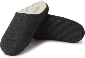 Dearfoams Men's Microwool Clog with Molded Footbed Slipper