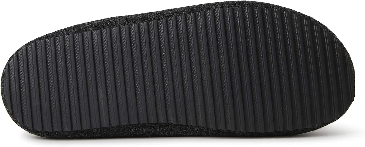 Dearfoams Men's Microwool Clog with Molded Footbed Slipper