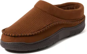 Dearfoams Men's Thompson Memory Foam Indoor/Outdoor Clog Slipper