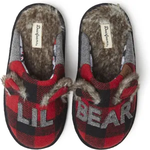Dearfoams Toddler and Kids' Lil Bear Baby Bear Slipper