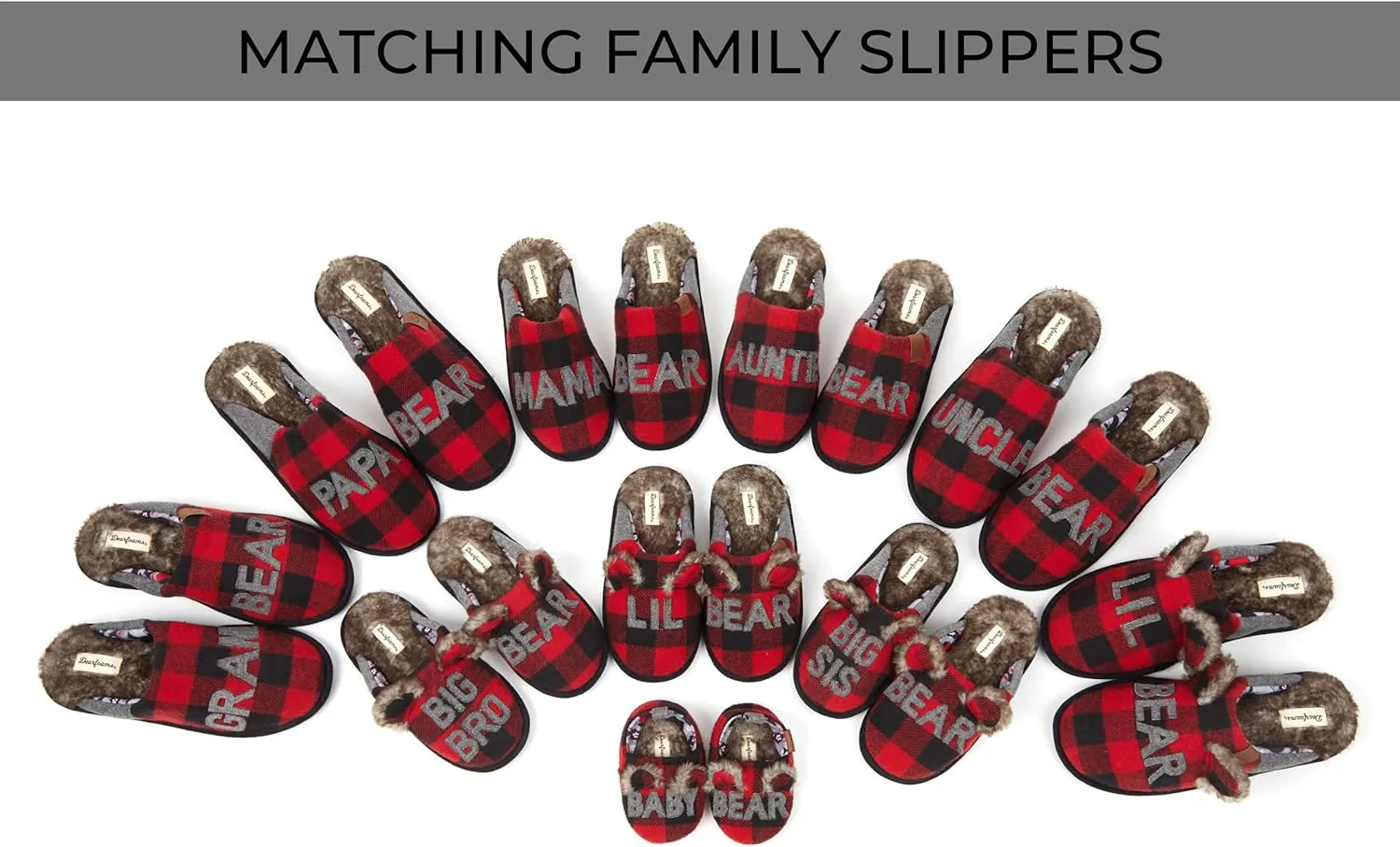 Dearfoams Toddler and Kids' Lil Bear Baby Bear Slipper