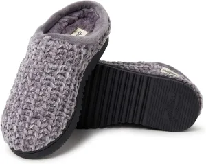 Dearfoams Women's Chenille High Vamp Clog Slipper