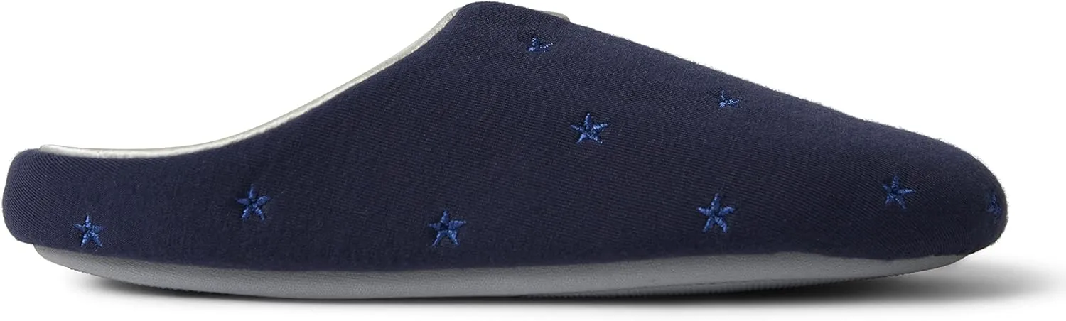 Dearfoams Women's Dori Cozy Jersey Notch Clog Slipper