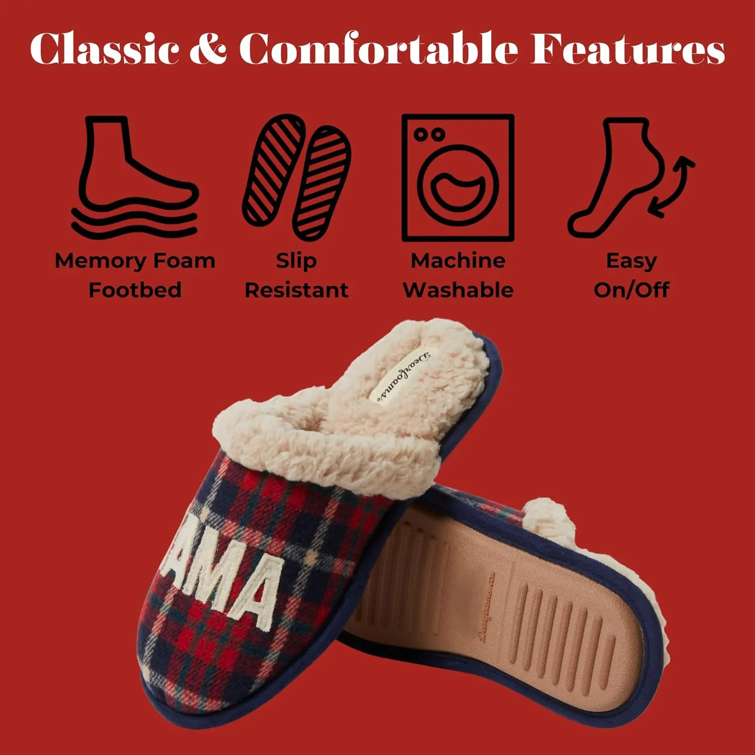 Dearfoams Women's Mama Bear Slipper