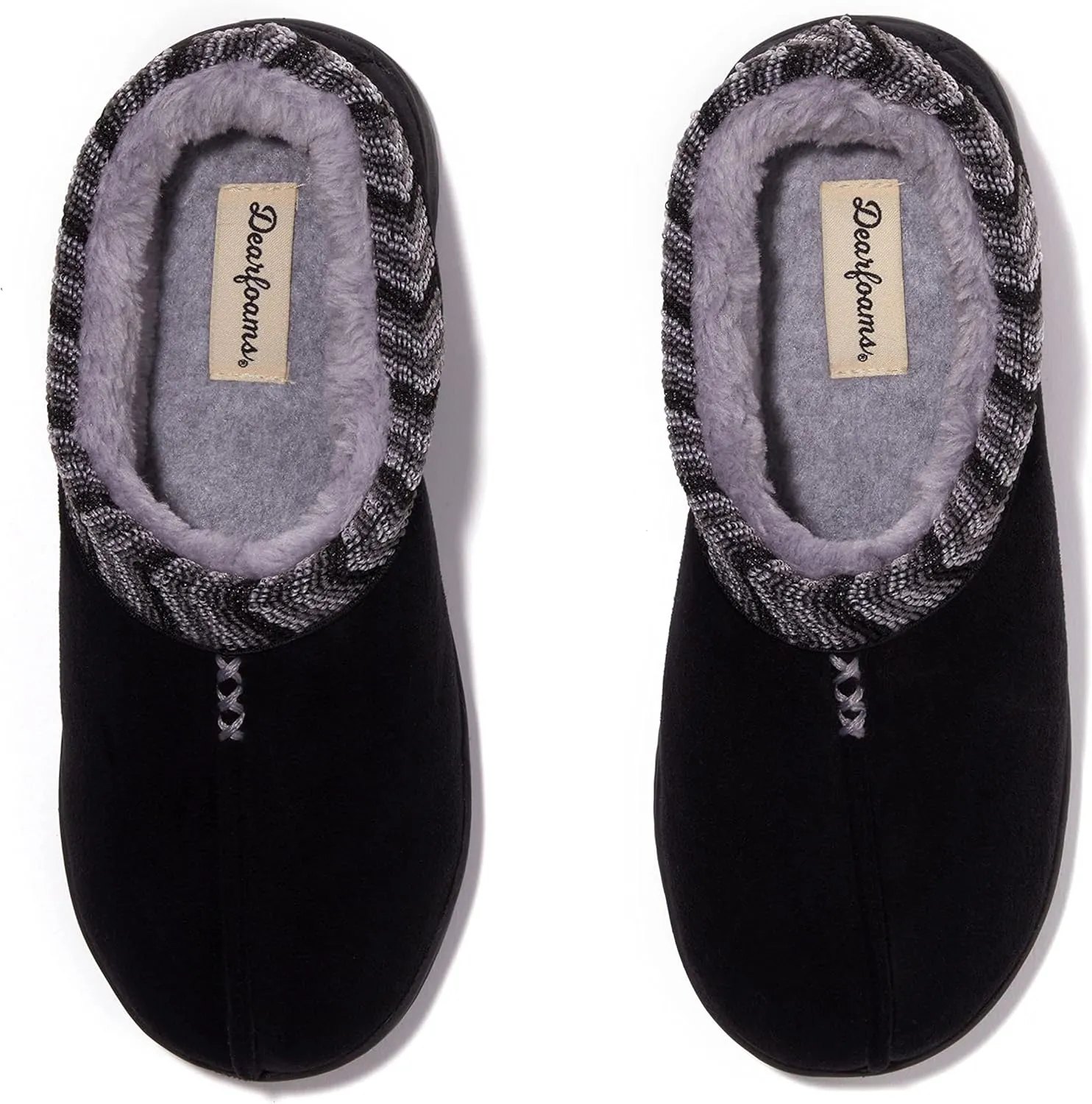 Dearfoams Women's Wren High Vamp Clog Indoor/Outdoor Memory Foam Slipper
