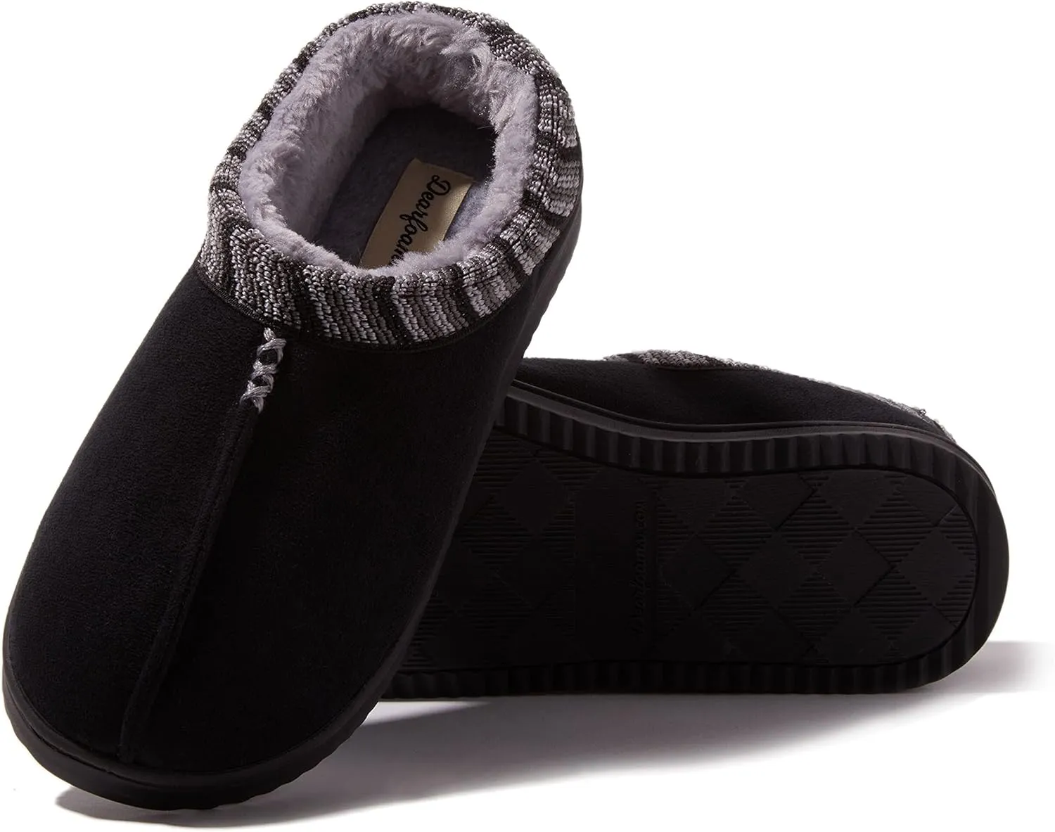 Dearfoams Women's Wren High Vamp Clog Indoor/Outdoor Memory Foam Slipper