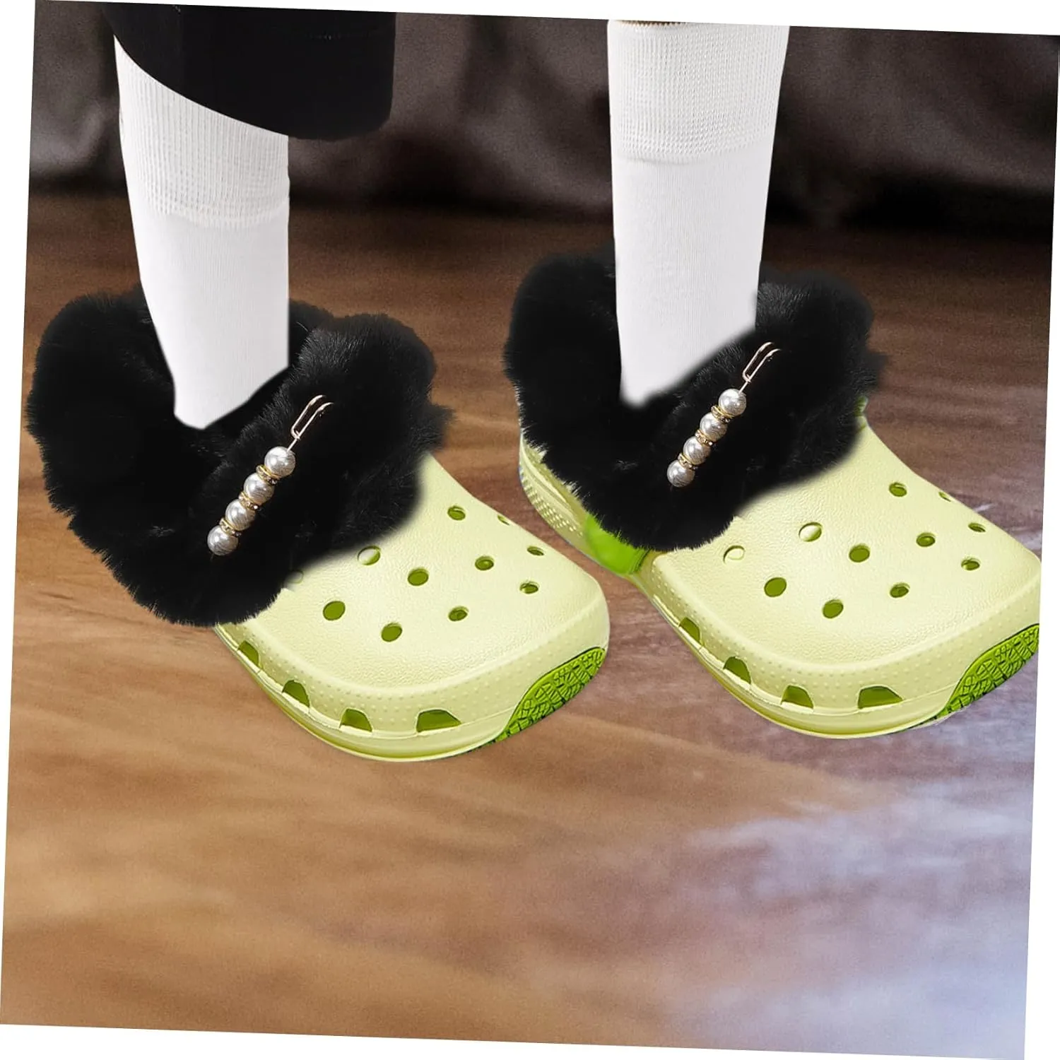 DECHOUS Thick Plush Fabric Fuzzy Liner for Slippers Warmth Cozy Inner Soles Replaceable Slipper Liner