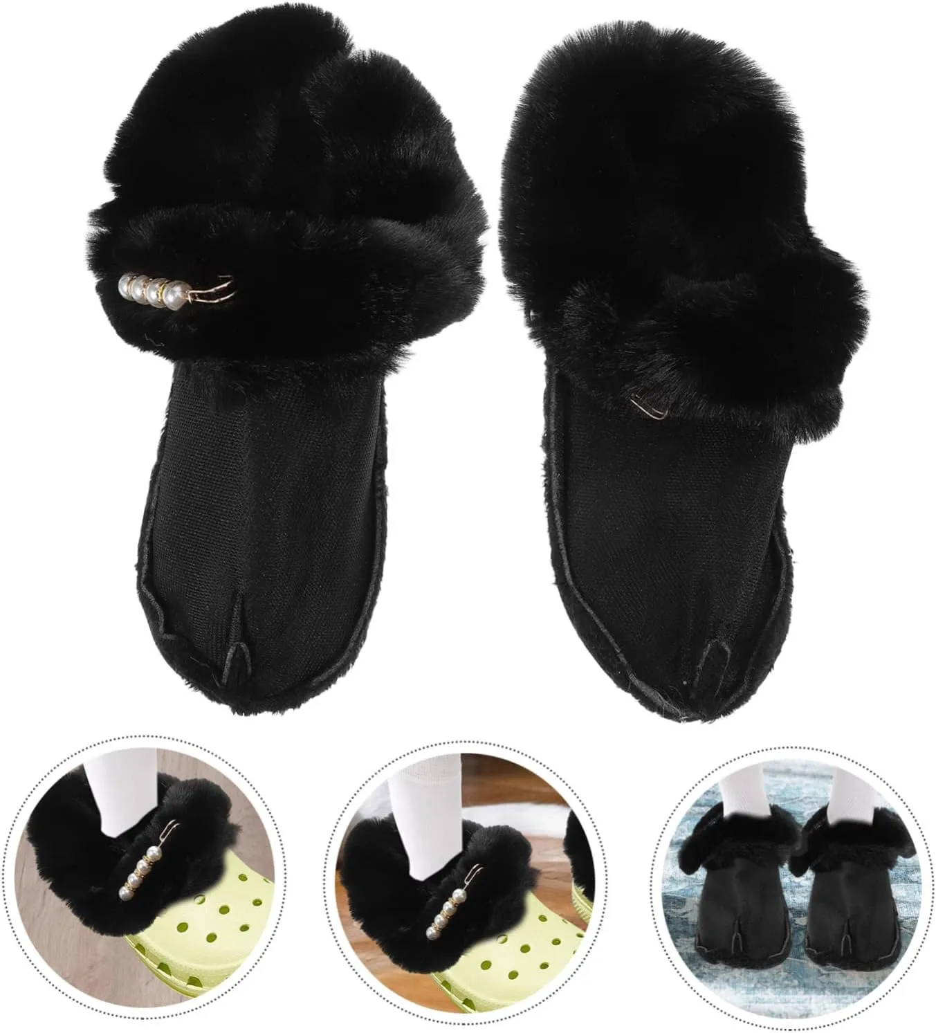 DECHOUS Thick Plush Fabric Fuzzy Liner for Slippers Warmth Cozy Inner Soles Replaceable Slipper Liner