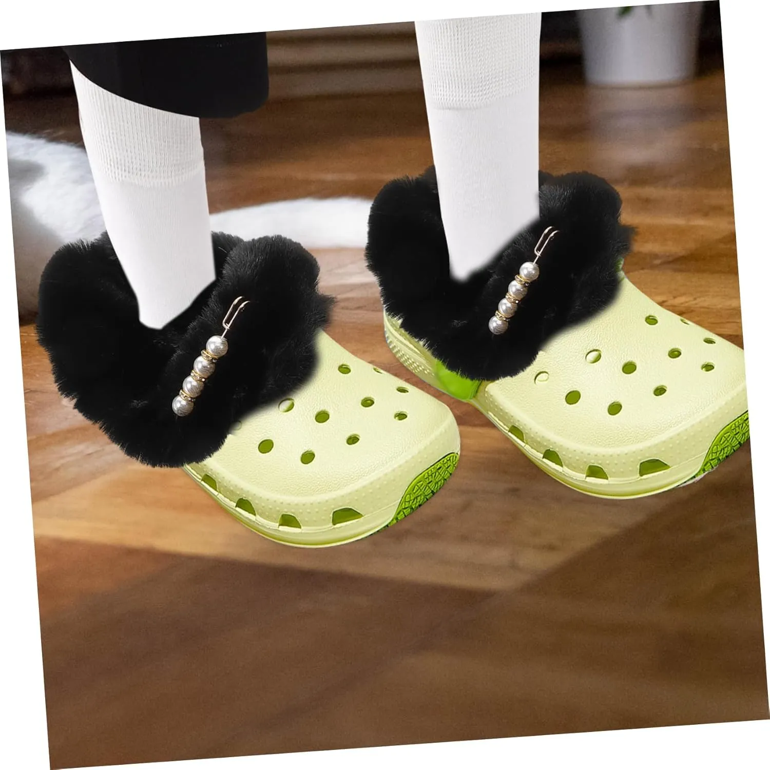 DECHOUS Thick Plush Fabric Fuzzy Liner for Slippers Warmth Cozy Inner Soles Replaceable Slipper Liner