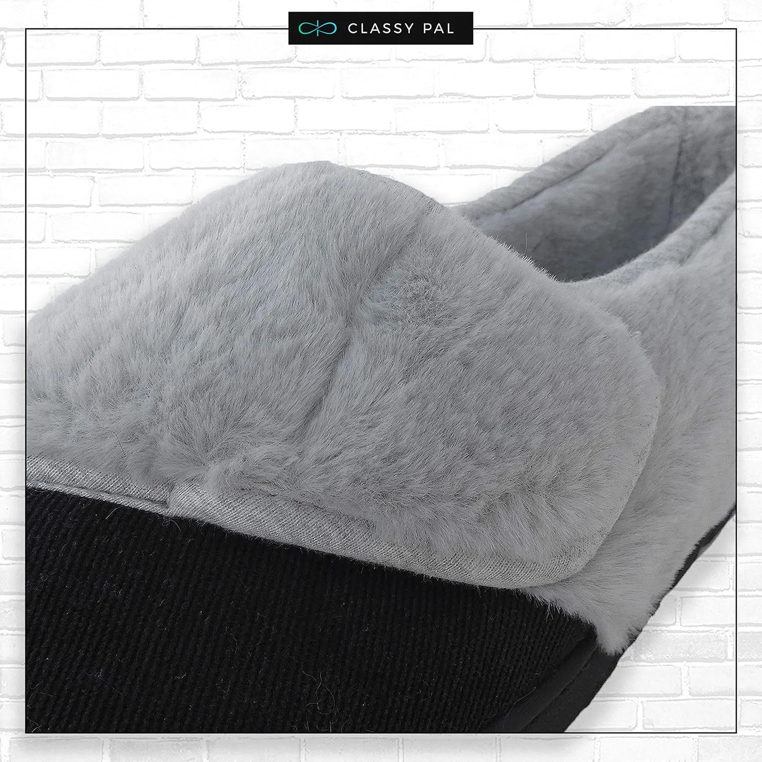 Diabetic Slippers for Women Memory Foam, Fuzzy Soft Wide Width Edema House Shoes For Swollen Feet