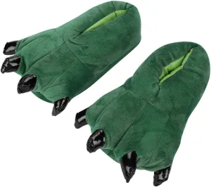 Dinosaur Slipper Plush Animal Claw Shoes for Adult Kid Halloween Costume Slippers Cute Tricky Paw Footwear Cosplay Party Prop