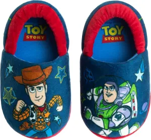 Disney Boys’ Toy Story Slippers – Buzz and Woody Fuzzy Slippers (Toddler/Kid)