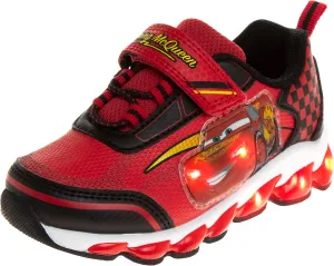 Disney Pixar Cars Boys Black/Red Lighted Sneaker (Toddler/Little Kid)