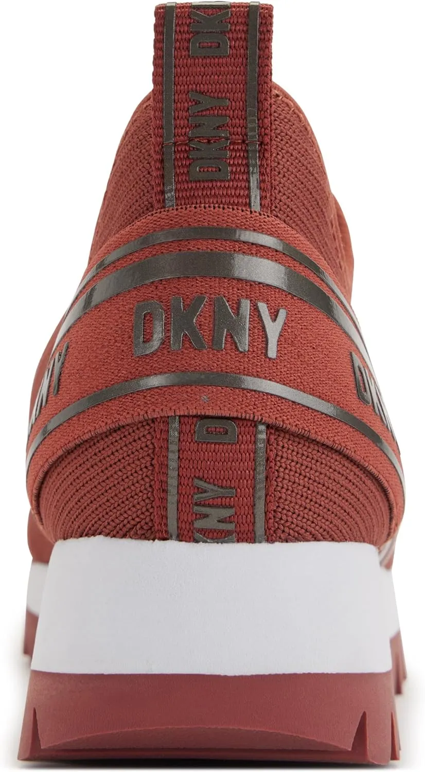 DKNY Women's Abbi Logo Slip-on Running Sneaker
