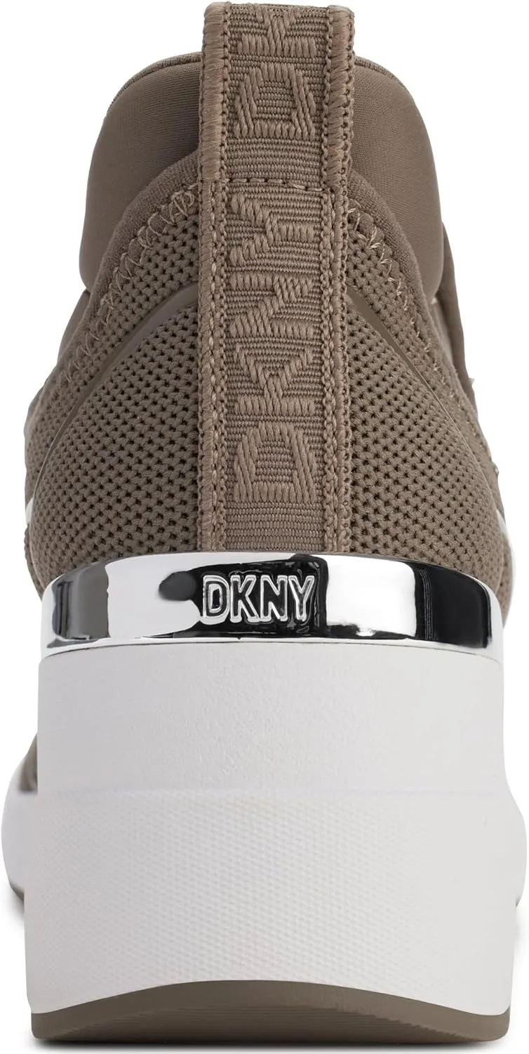 DKNY Women's Pecola Slip on Wedge Sneaker