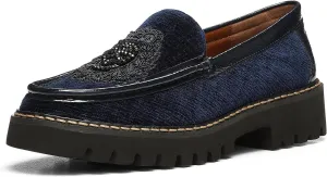 Donald Pliner Women's Hope Textured Velvet Upper, Designer, Classic Shoes, Dress Loafers