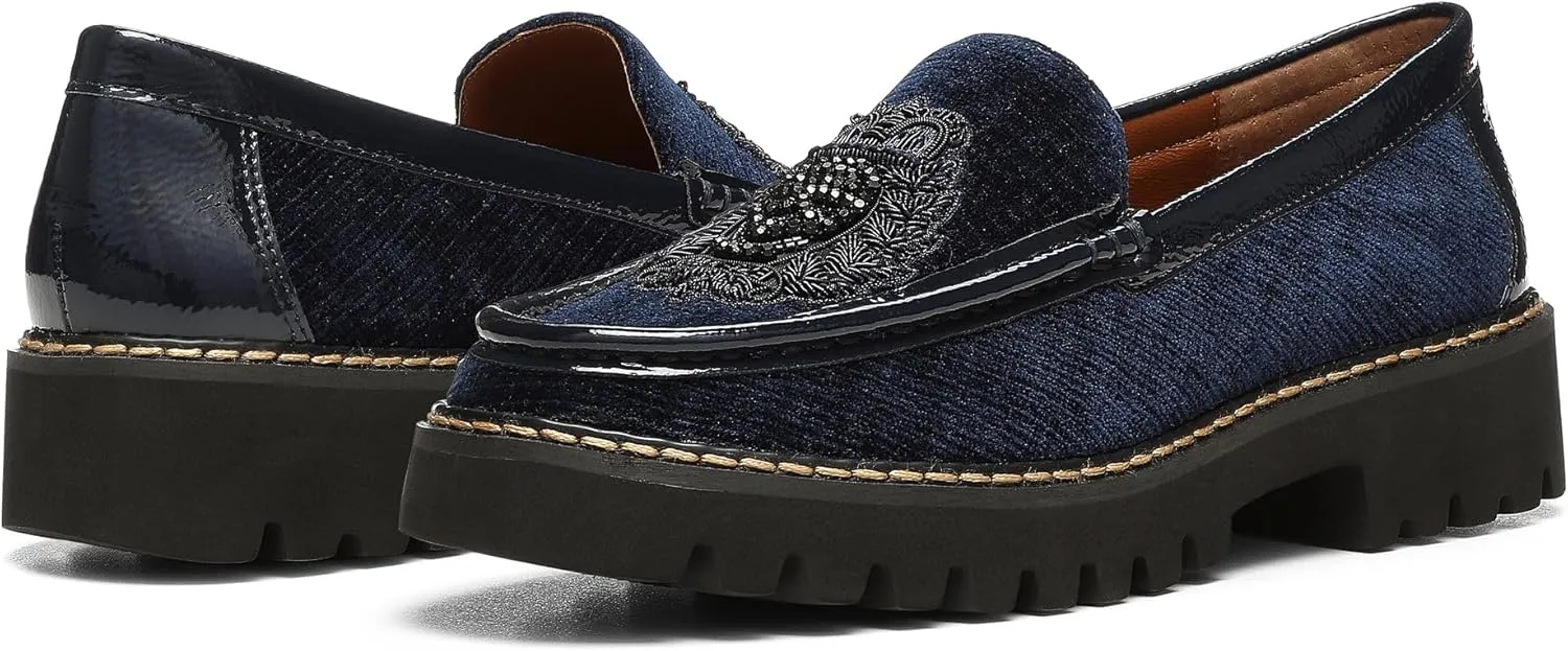 Donald Pliner Women's Hope Textured Velvet Upper, Designer, Classic Shoes, Dress Loafers