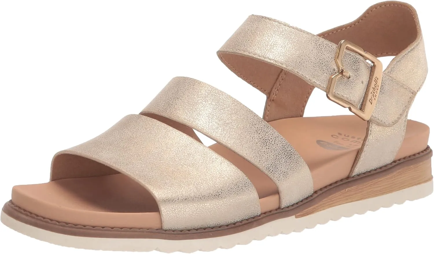 Dr. Scholl's Shoes Women's Island Glow Strappy Flat Sandal