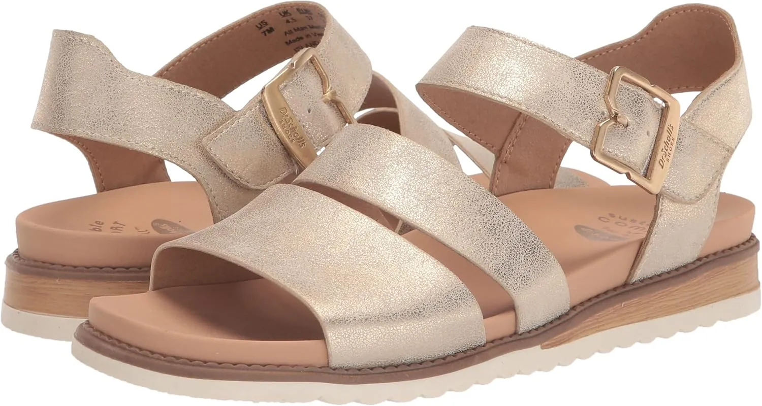 Dr. Scholl's Shoes Women's Island Glow Strappy Flat Sandal