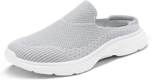 DREAM PAIRS Mules for Women Shoes Slip on Sneakers Knit Flats Lightweight Breathable Comfortable Walking Shoes