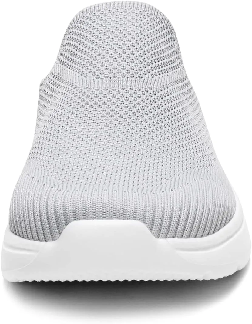 DREAM PAIRS Mules for Women Shoes Slip on Sneakers Knit Flats Lightweight Breathable Comfortable Walking Shoes